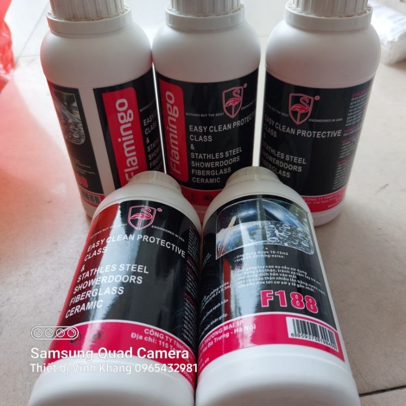 Tẩy ố kính Flamingo F188 500ml, tẩy ố kính oto