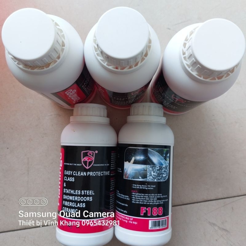 Tẩy ố kính Flamingo F188 500ml, tẩy ố kính oto