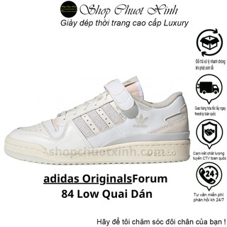 Giày thể thao adidas forum 84 low 'orbit grey'. giày forum 84 kem quai dán hot hit