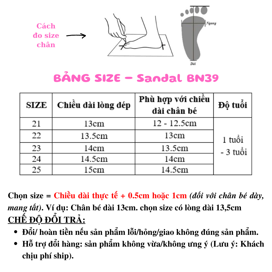 Sandal bé gái xăng đan da mùa hè Bunny store, dép quai hậu cho bé  dành cho trẻ em đi học từ 1 đến 3 tuổi đế mềm BN39