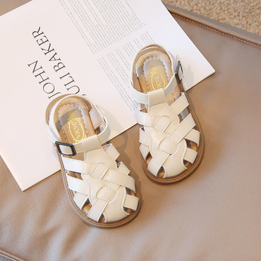 Sandal bé gái xăng đan da mùa hè Bunny store, dép quai hậu cho bé  dành cho trẻ em đi học từ 1 đến 3 tuổi đế mềm BN39