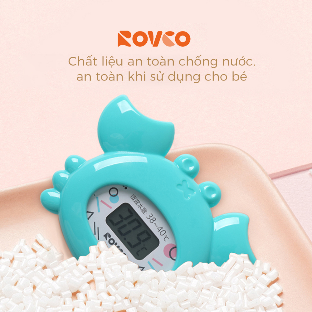 Nhiệt Kế Điện Tử ROVCO RK-X1022 Hình Cua Đo Nước Tắm Cho Bé Cho Bé