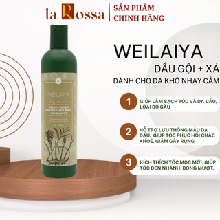 Dầu gội đầu thảo dược weilaiya gừng hà thủ ô giúp dưỡng đen và kích thích mọc tóc