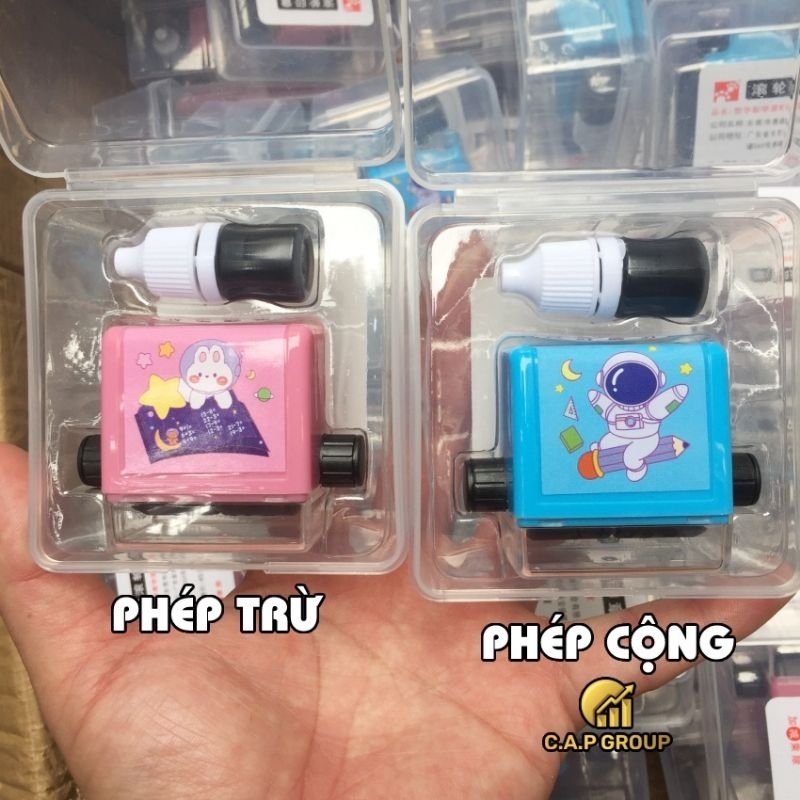 Máy Tạo Phép Tính Cộng Trừ Nhân Chia mini đơn giản ngẫu nhiên cho bé - Con lăn phép toán -