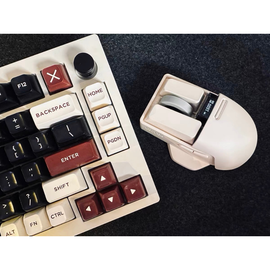 Chuột máy tính không dây Lofree Touch chính hãng, 3 chế độ kết nối , màn hình OLED