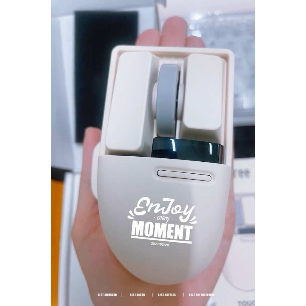 Chuột máy tính không dây Lofree Touch chính hãng, 3 chế độ kết nối , màn hình OLED