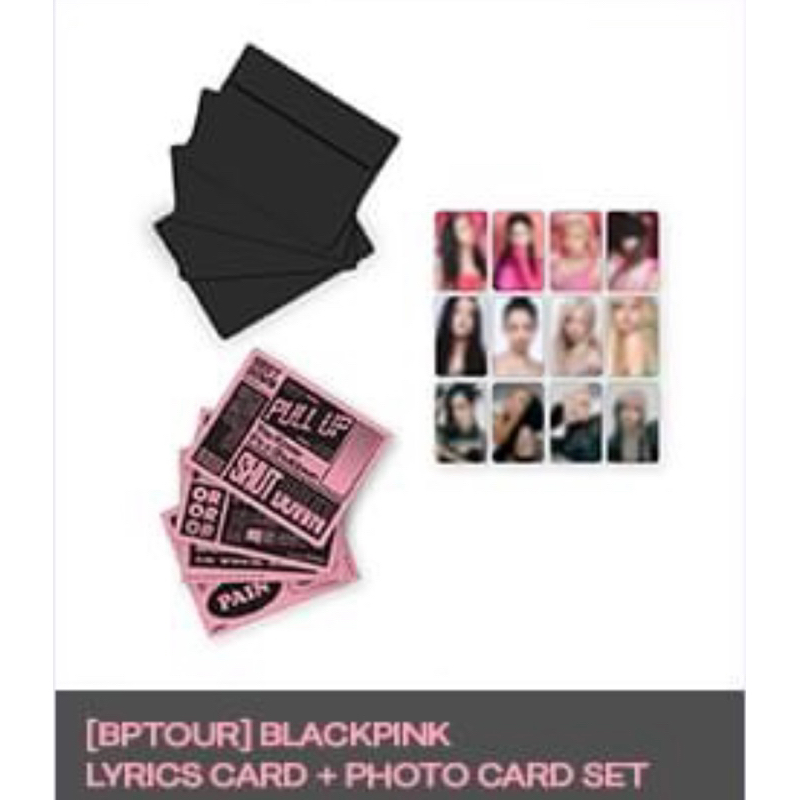 Thẻ bài BLACKPINK - Bộ ảnh Lyrics Card + Photocard Set & Christmas Card Set