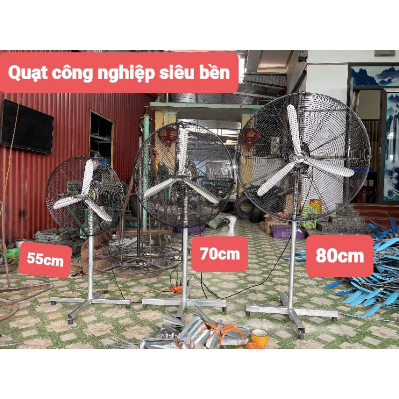 Quạt công nghiệp chạy mô tơ máy giặt 100% lõi đồng siêu bền