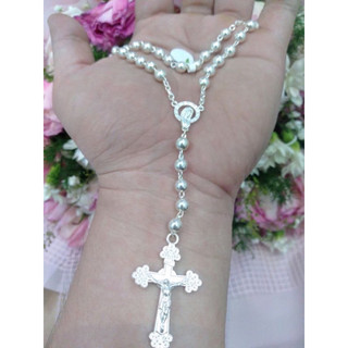 Tràng hạt bạc - chuỗi Mân Côi bạc nguyên chất loại gần 8 chỉ