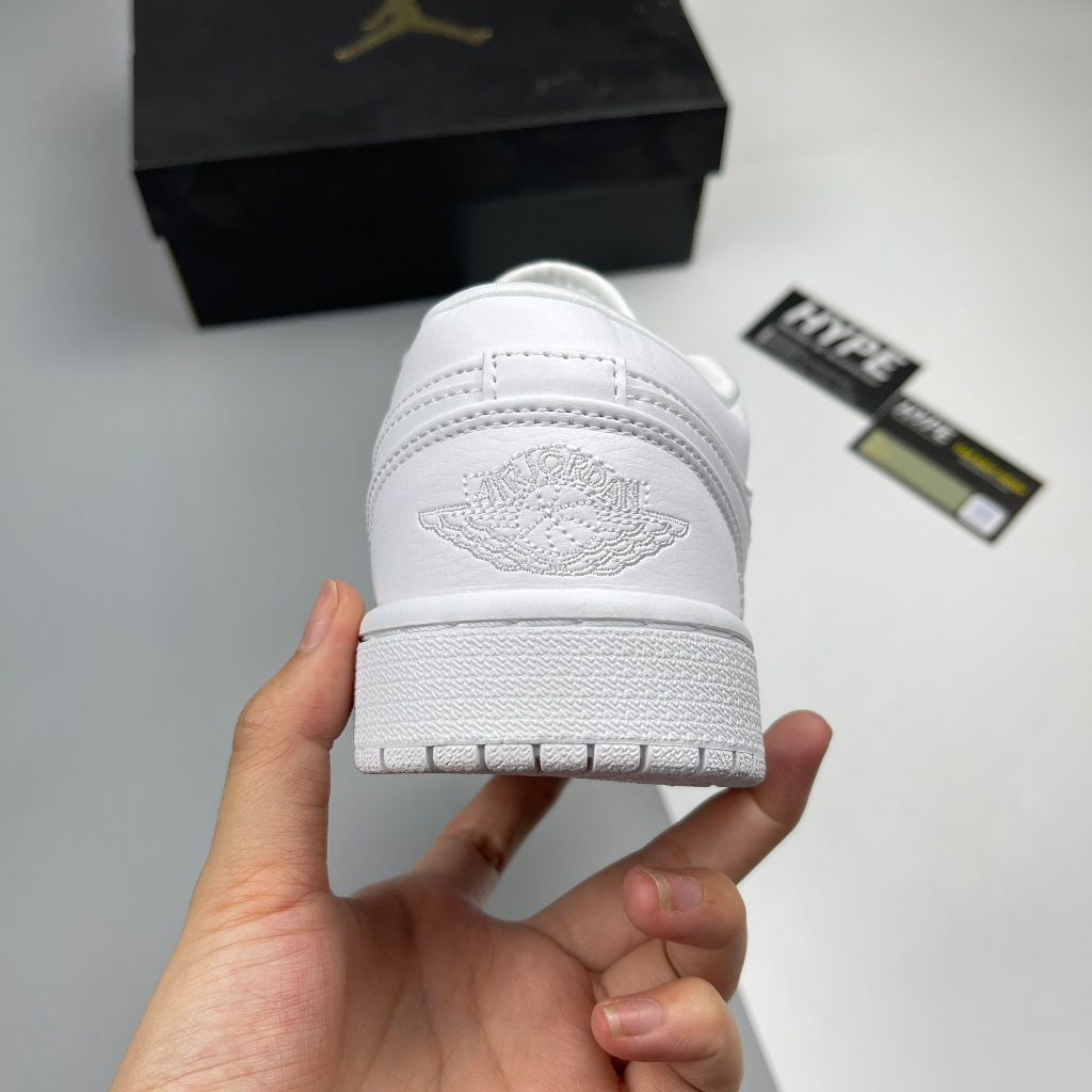 Giày Jordan 1 Low Triple White  - Hype Sneaker | Phiên bản 1:1