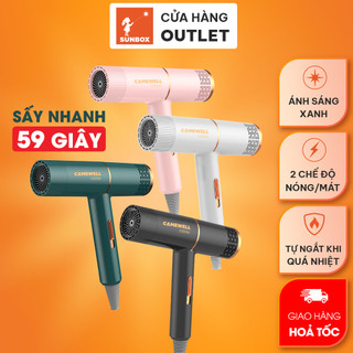 Máy sấy tóc mini CameWell, máy sấy tóc công suất lớn 1000W, 2 chế độ sấy nóng/ lạnh, ngắt khi quá nhiệt an toàn CW01HD