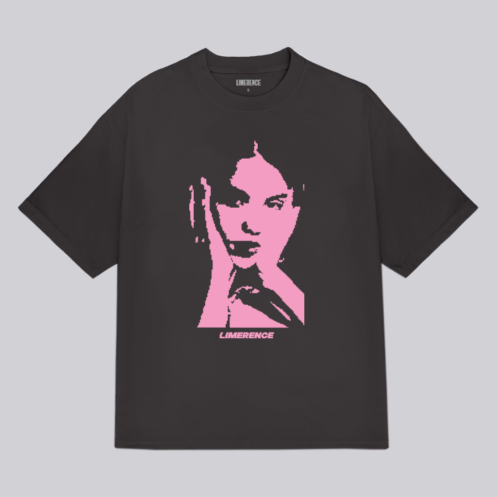 Áo thun form rộng LIMERENCE Basic Tee gương mặt cô gái vải cotton cao cấp co giãn, dày dặn Local Brand