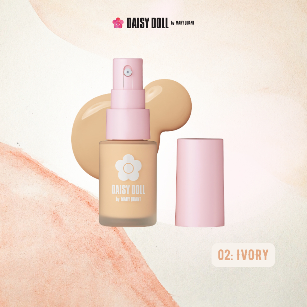 Kem Nền Serum Dưỡng Ẩm Không Bong Da Lì Mịn Như Nhung Daisy Doll Nhật Bản BB Serum SPF 30 Mỏng Nhẹ 28ml