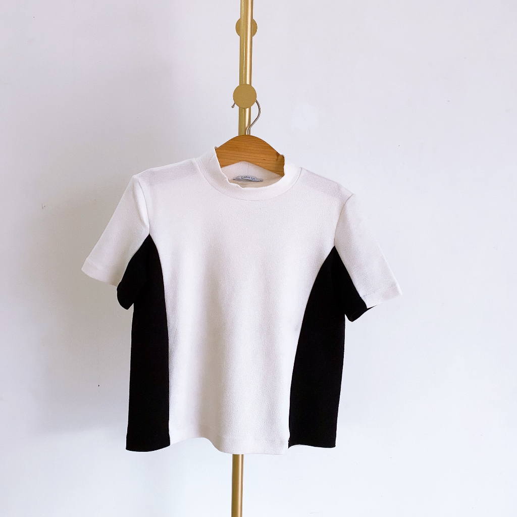 ** ÁO PHÔNG NỮ CAO CỔ ZARA - CẮT TAG, CHƯA MẶC - MỚI 90% - LỖI NHẸ