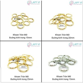 1 cặp khoen tròn mở