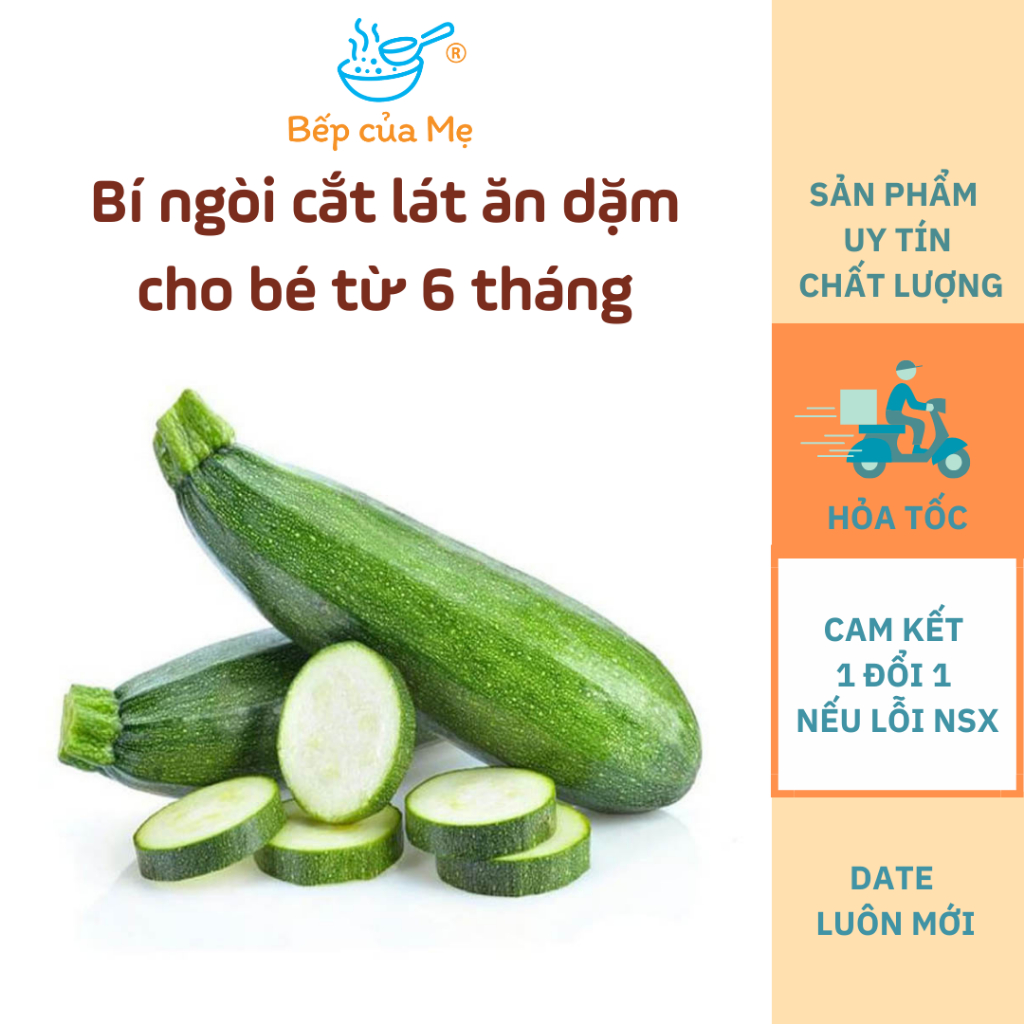 Bí ngòi cắt lát nấu ăn dặm cho bé từ 6 tháng, gói 20g, Shop Của Mẹ