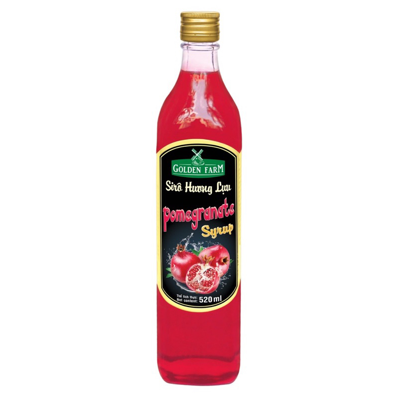 Siro hoa quả Golden Farm 520ml