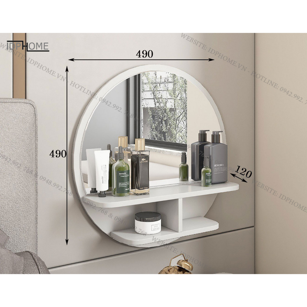 Gương treo tường, gường tròn decor SP6803
