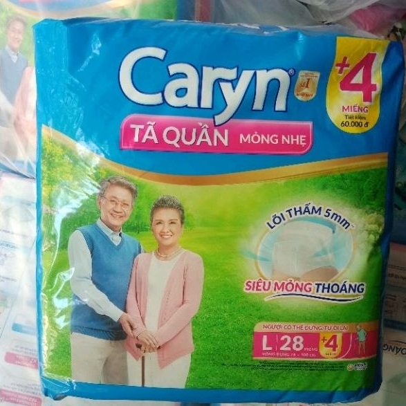 Tã quần Caryn M32, L28, XL24miếng