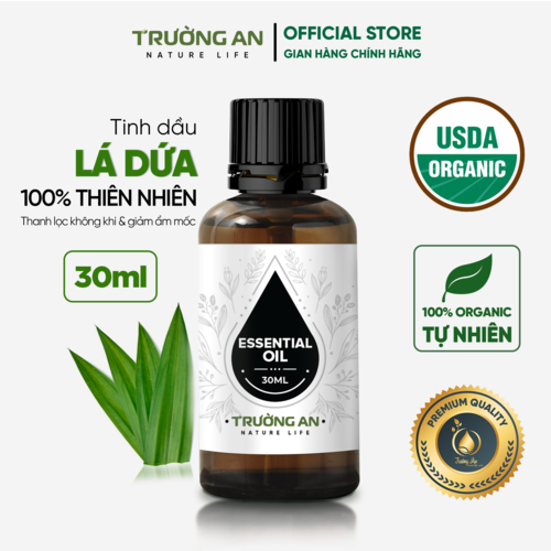 Tinh dầu Lá Dứa nguyên chất TRƯỜNG AN mẫu thử 30ml/100ml