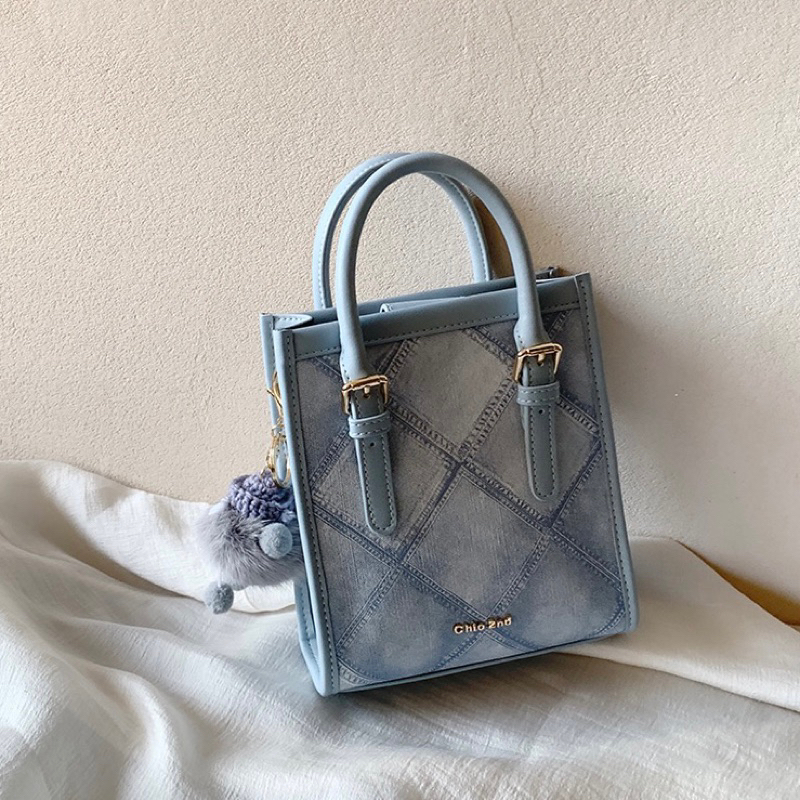 Túi đeo chéo họa tiết Jean không gấu Butterfly