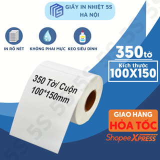 Giấy In Nhiệt A6 Dạng Cuộn 350 Tờ Kích Thước 100x150mm In Đơn Shopee