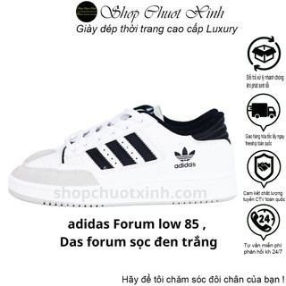 Giày thể thao nam nữ adidas Forum low 85 , Das forum sọc đen trắng mới nhất 2023 full box