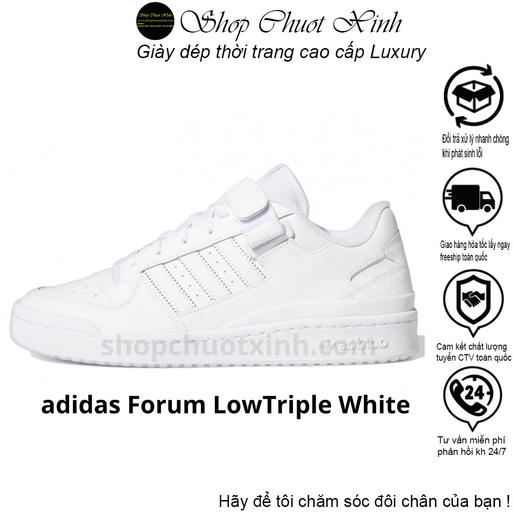 Giày Thể Thao Adidas Forum 84,Trắng Full Quai Dán Giày Forum 84 Trắng Full size 36-43