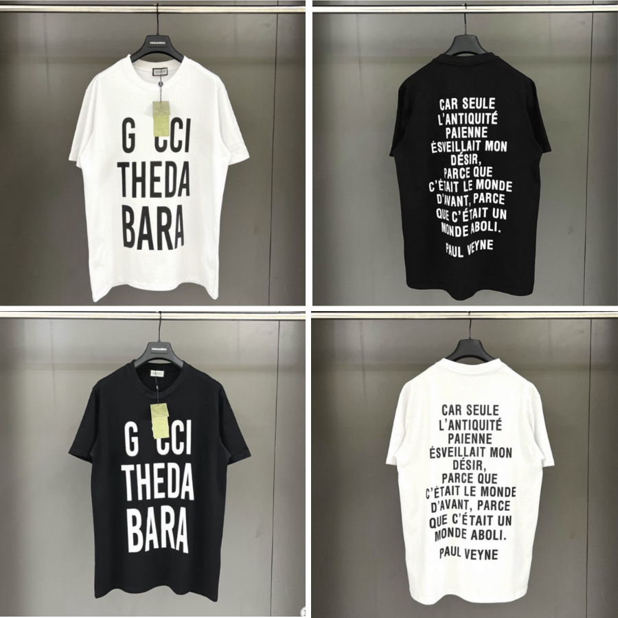 Áo Phông Nam Nữ GC Theda Bara in chữ 2 mặt Chất Liệu Dày Dặn Form Dáng Unisex Hot Trend 2023