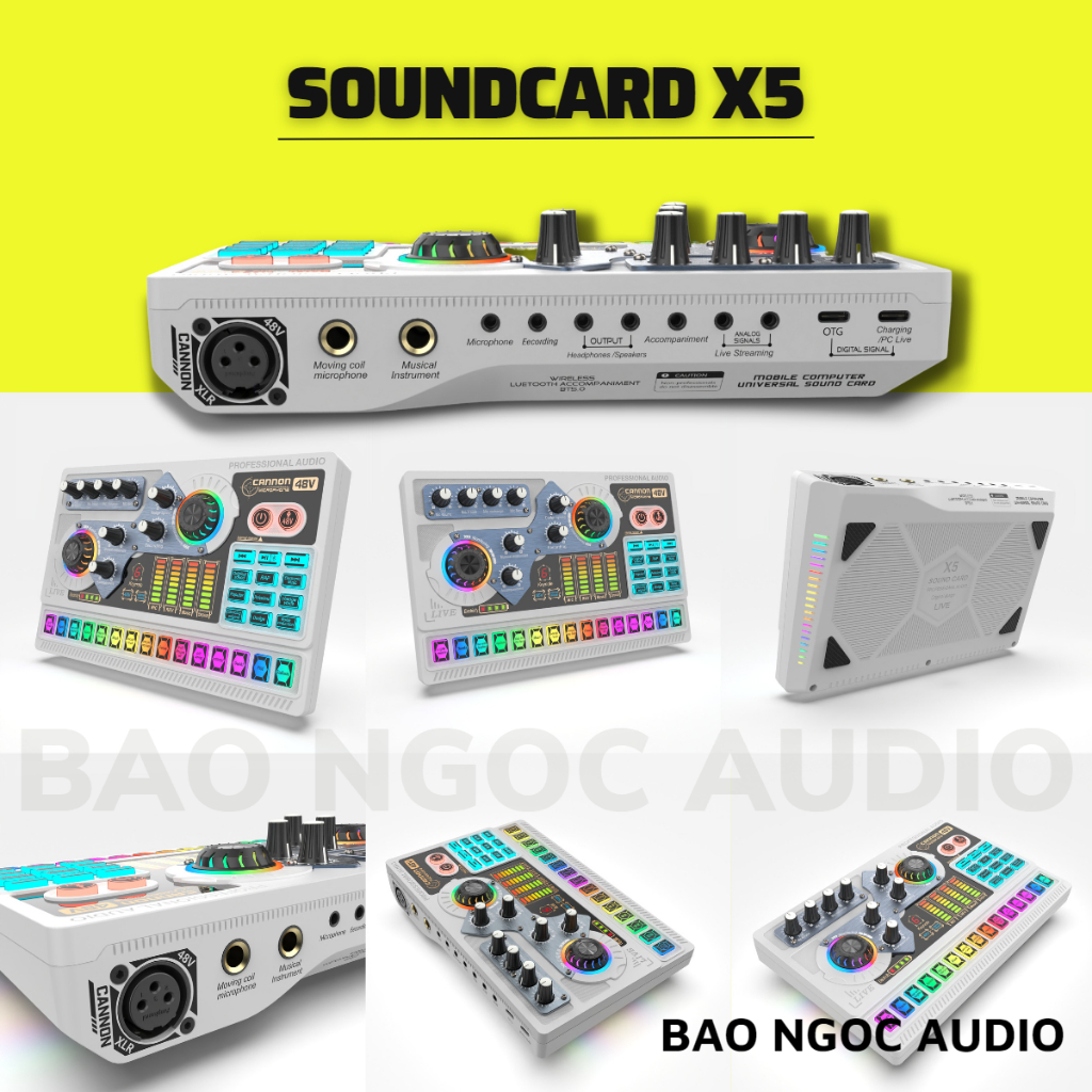 Mic Thu Âm | Micro Livestream Sound Card X5 & Mic BM900 Hát Livestream Điện Thoại Chuyên Nghiệp, Bao Ngoc | BigBuy360 - bigbuy360.vn