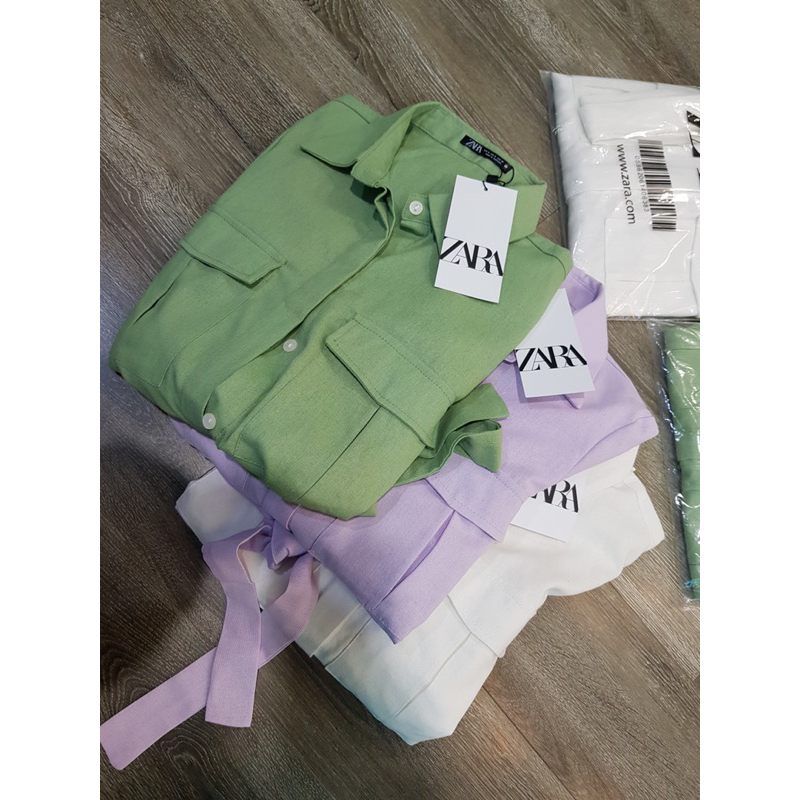 Váy Zara chất linen siêu mát