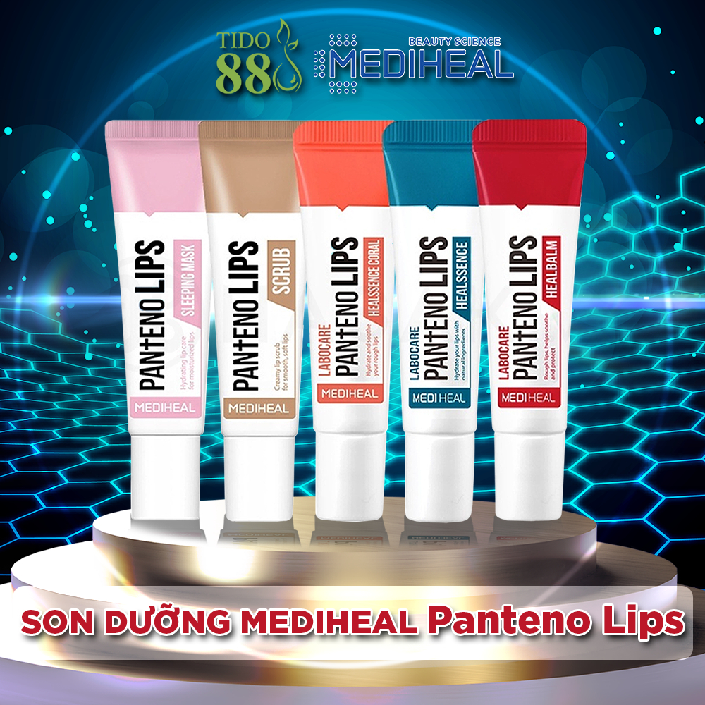 Son dưỡng môi Mediheal dưỡng thâm môi, làm mềm môi Labocare Pantenolips Healssence 10ml NPP Tido88