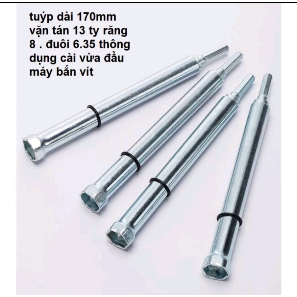 Đầu tuýp vặn tán ty răng 6