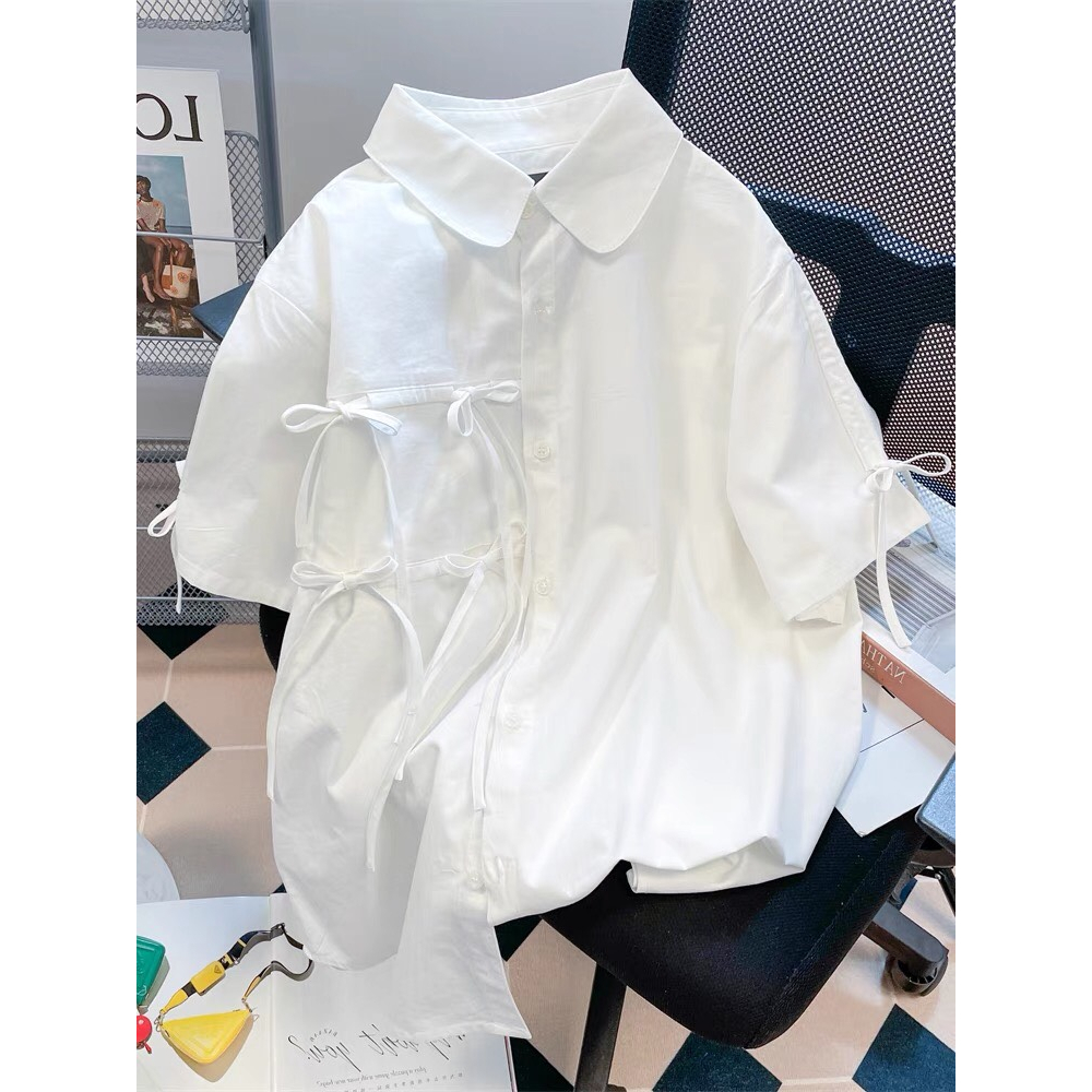 áo sơ mi thắt nơ kiểu xinh xắn (thời trang bigsize vicky.g - anitagreen) n532