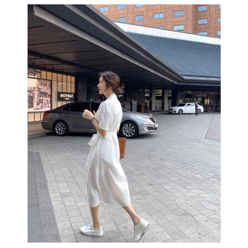 Váy Zara chất linen siêu mát