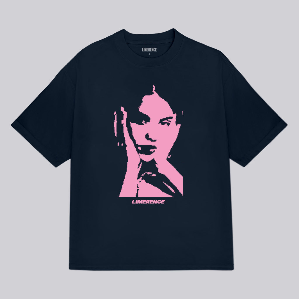 Áo thun form rộng LIMERENCE Basic Tee gương mặt cô gái vải cotton cao cấp co giãn, dày dặn Local Brand