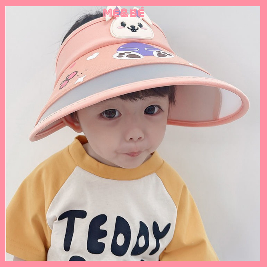 Mũ Nón Vành Đội Đầu Chống Nắng Cho Bé Kèm Quạt USB 3 Tốc Độ Thấm Hút Mồ Hôi Kiểu Hoạt Hình Dễ Thương Cute