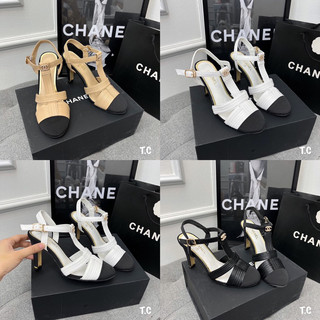 Sandal cn gót trụ vá mũi fullbox