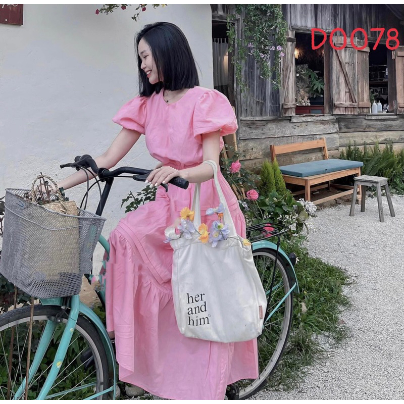 Đầm hồng xinh xắn