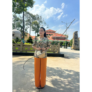 ÁO BÀ BA BÔNG LỤA MANGO