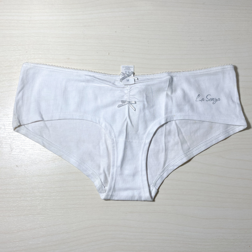 Quần lót nữ cotton trắng phối hợp Lasenza