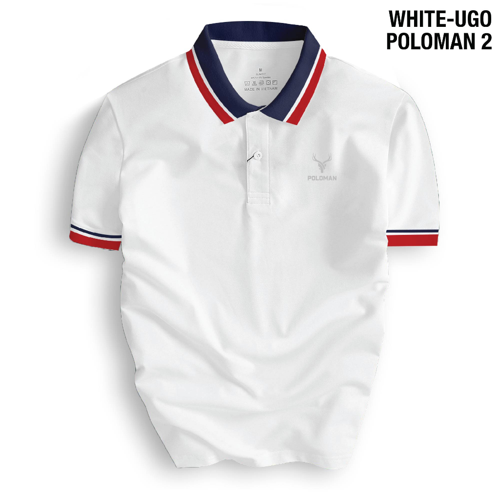 Áo thun POLOMAN 2 nam thiết kế phối cổ sang trọng, chuẩn form, thoáng mát