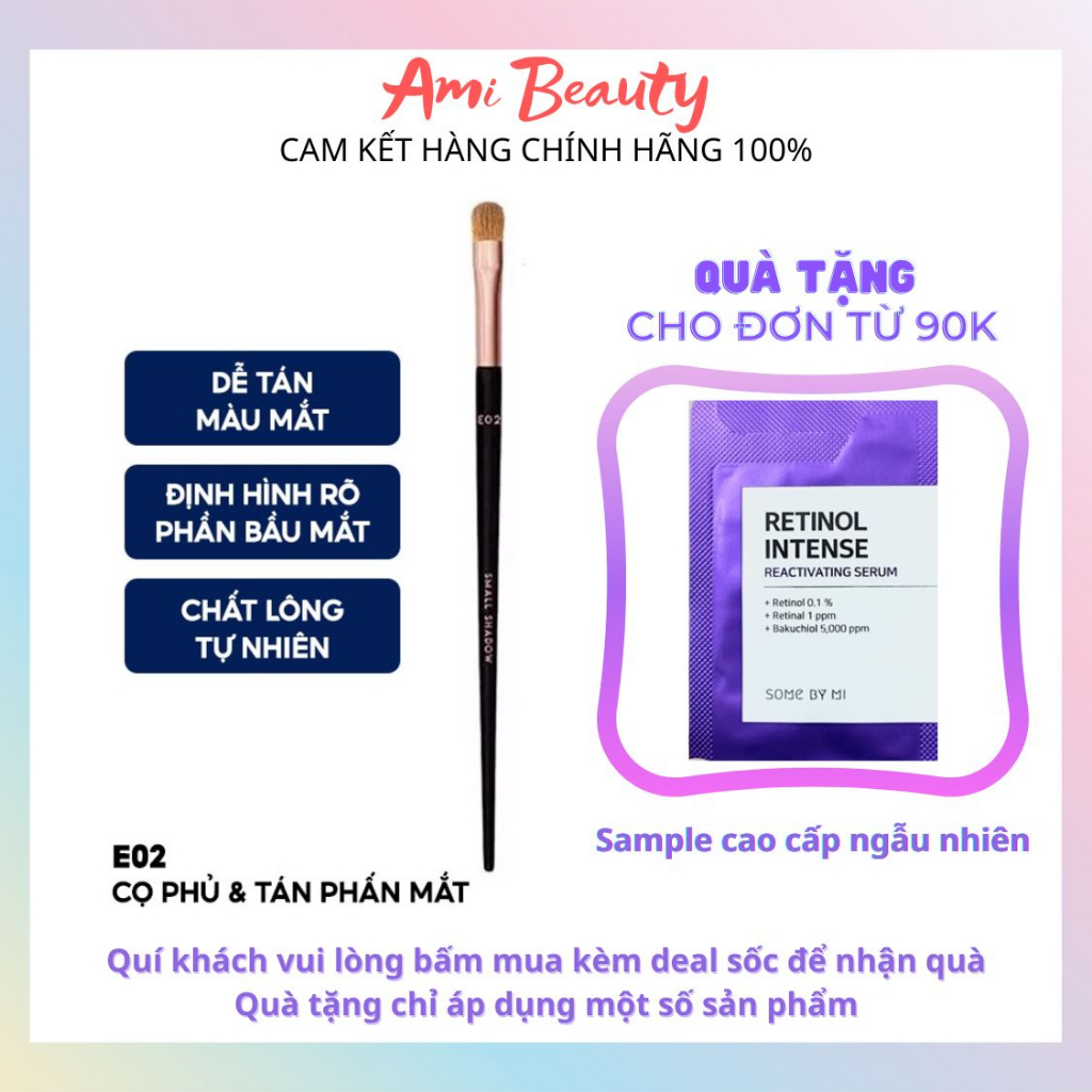 Cọ phủ và tán phấn mắt Vacosi Small Shadow Brush E02