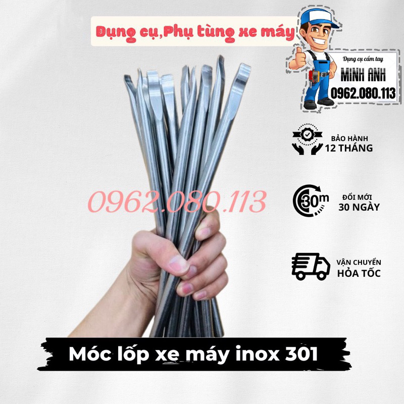 Móc lốp xe máy inox 304 Bảo Hành Trọn Đời |Dụng cụ sửa xe máy