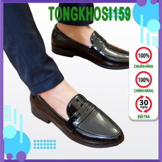 Giày lười nam đẹp băng khuyết da bóng rất sang trọng - m367-bong-tongkhosi159