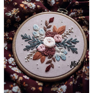 Bộ Kit Gói Dụng Cụ Thêu Tay Thủ Công Tự thêu tay đơn giản Thêu Hoa Xuân Hạ 2023 Nguyên liệu DIY Handmade Embroidery MIE