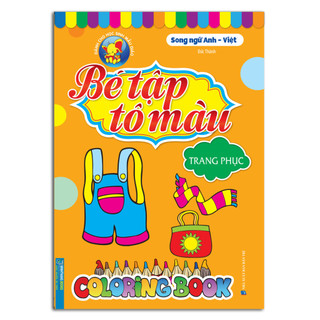Sách - Combo 6c - Bé tập tô màu (song ngữ anh - việt)