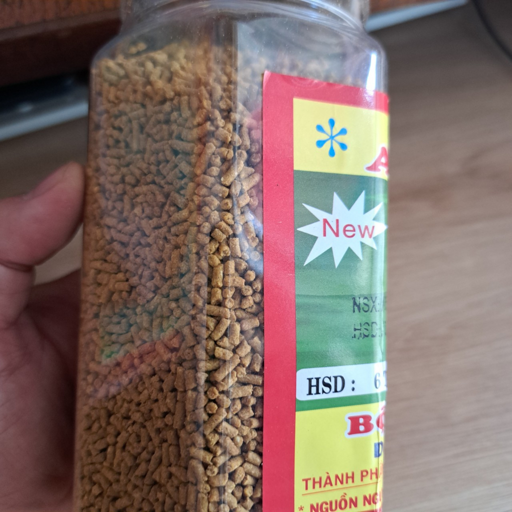 Thức ăn chim chào màu, cám chim chào mào Anh Thông hủ 300gr và hủ 500gr