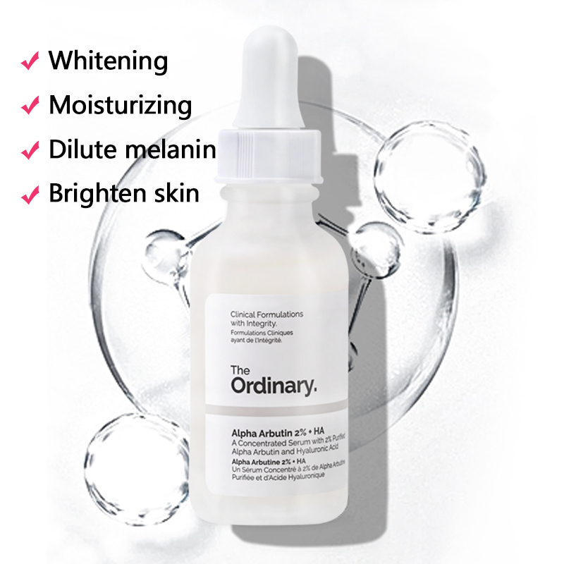 BỘ SẢN PHẨM CHO CHẾ ĐỘ TRỊ MỤN CẢI THIỆN NHƯỢC ĐIỂM DA CỦA THE ORDINARY -Niacinamide 10% + Zinc 1% 30ml & Alpha Arbutin 2% + HA Serum 30ml