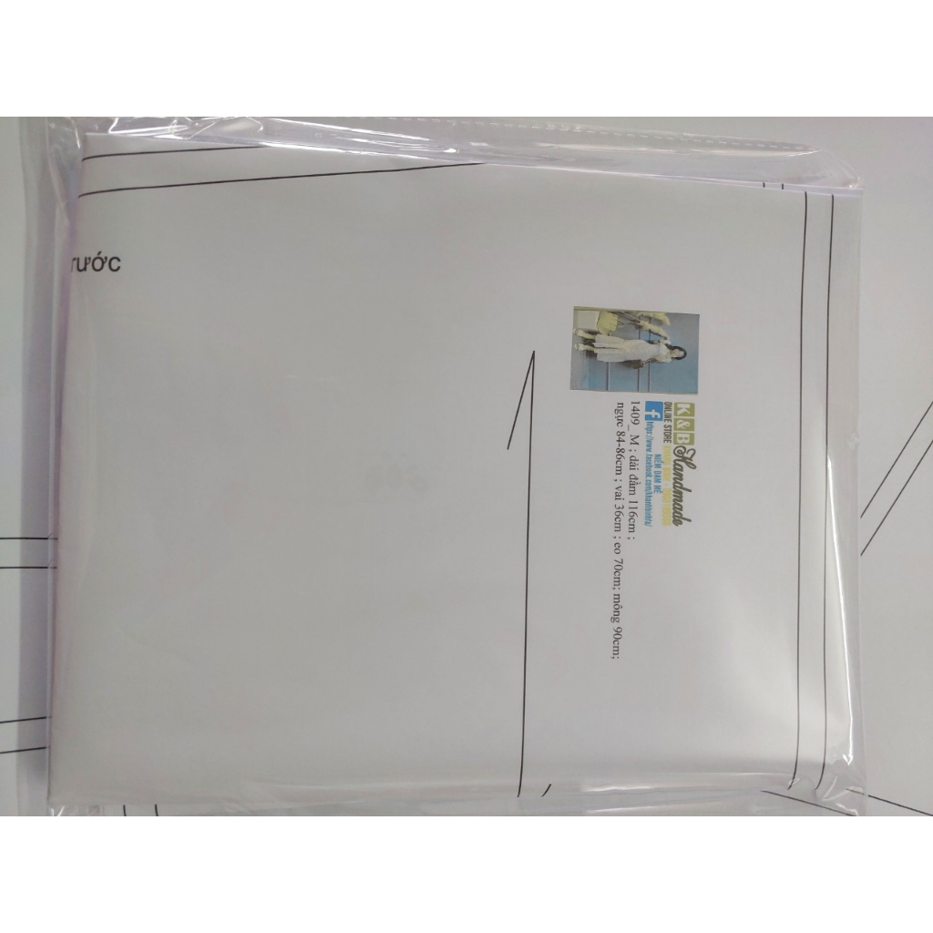 Rập giấy A0 đầm đuôi cá 1409